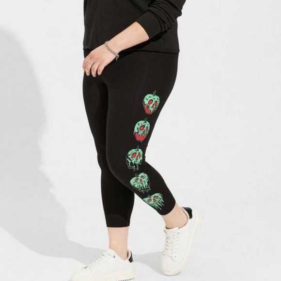 ❤️NWT VINTAGE TORRID LEGGING - SNOW WHITE - DISNEY EVIL QUEEN - POISON APPLE - Picture 11 of 13